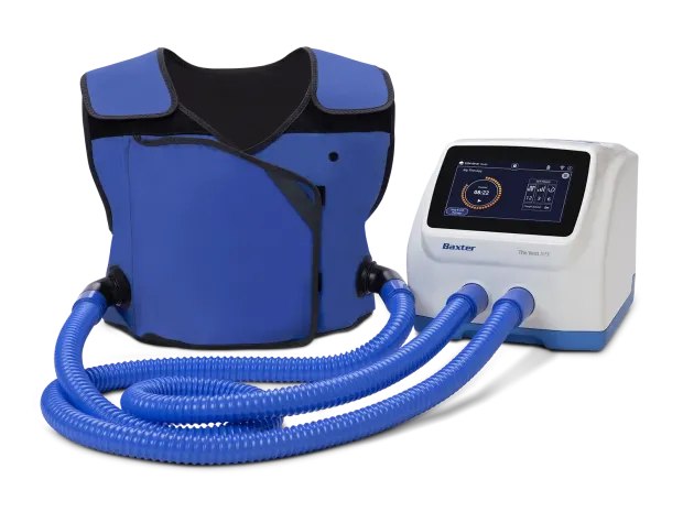 The Vest APX respiratory vest and control unit