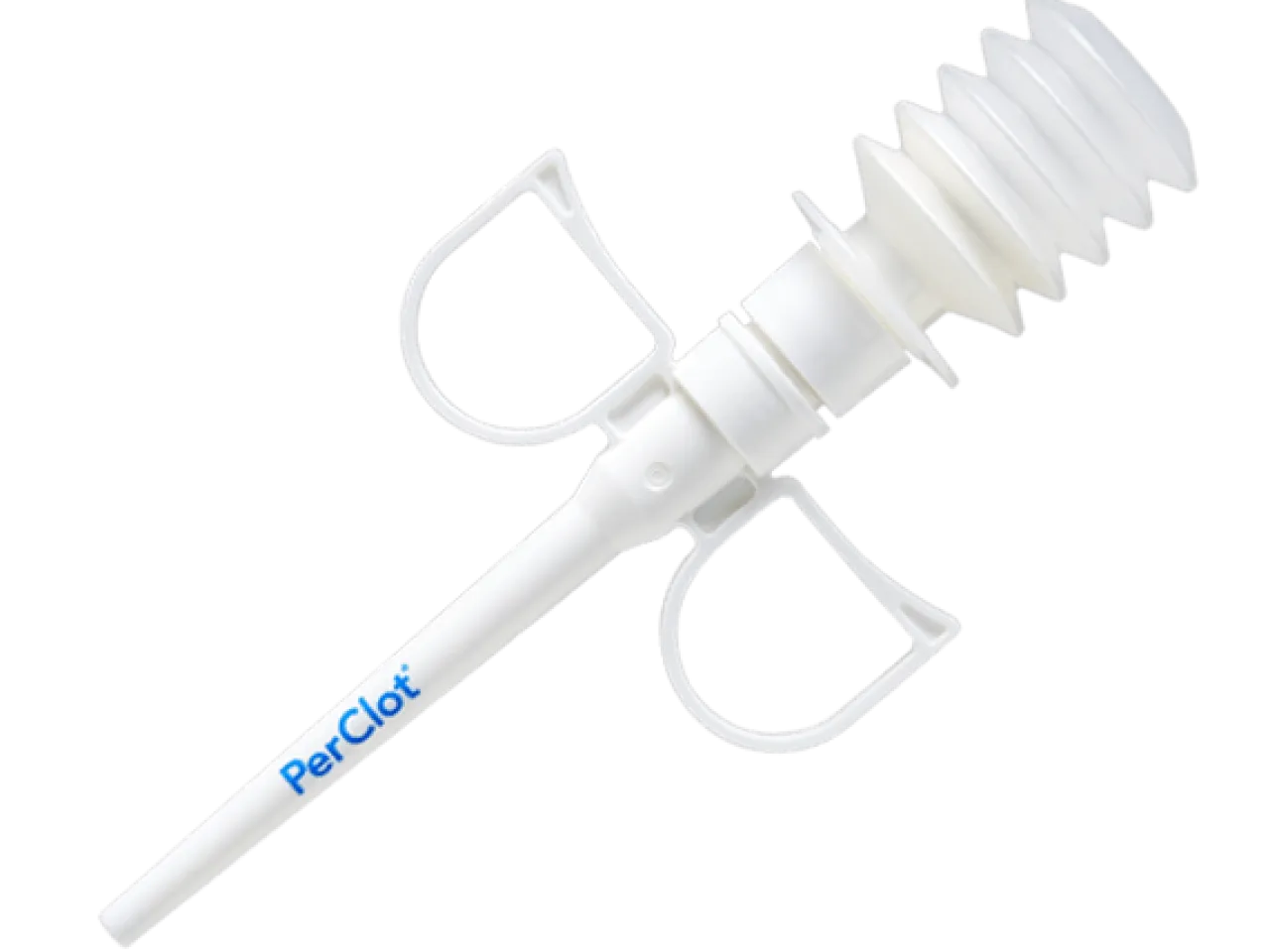Applicator of PerClot absorbable hemostatic powder