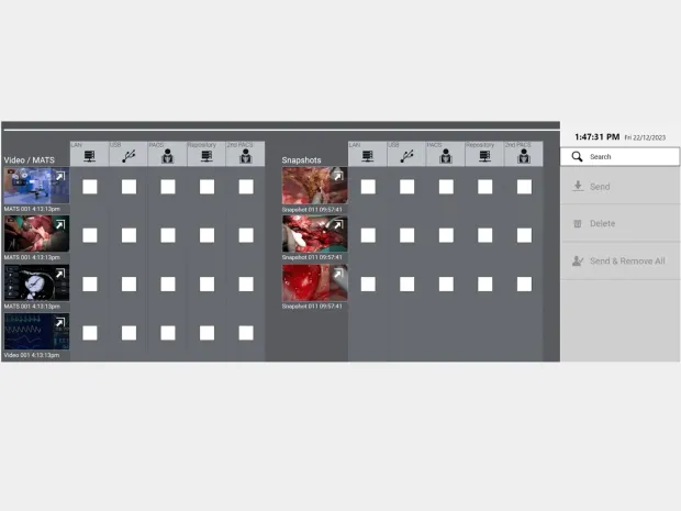 Screenshot of the media editing and export capabilities of the Helion interface